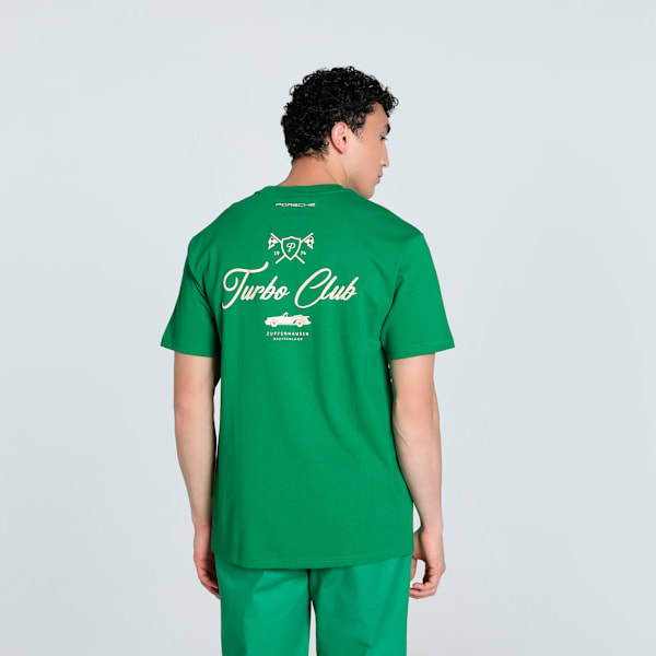 Porsche Legacy Lifestyle Graphic Men's Oversized Motorsport Tee, Archive Green, extralarge-IND