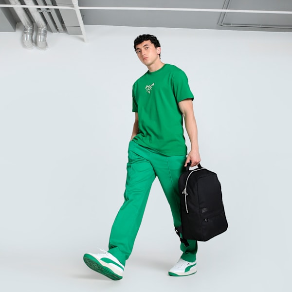 Porsche Legacy Lifestyle Graphic Men's Oversized Motorsport Tee, Archive Green, extralarge-IND