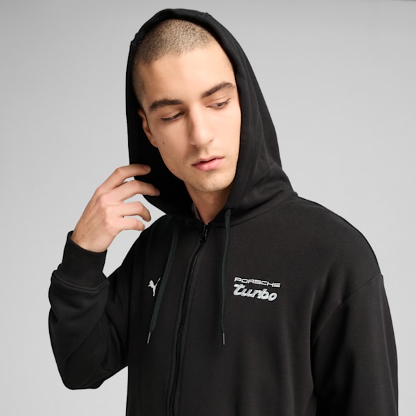 Porsche Legacy Men's Sweat Jacket, PUMA Black, extralarge