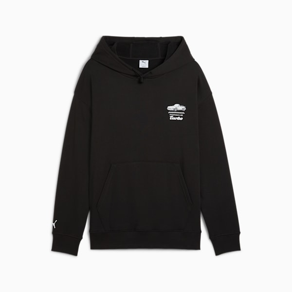 Sudadera con capucha Porsche Legacy para hombre, PUMA Black, extralarge