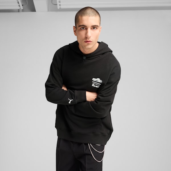 Sudadera con capucha Porsche Legacy para hombre, PUMA Black, extralarge