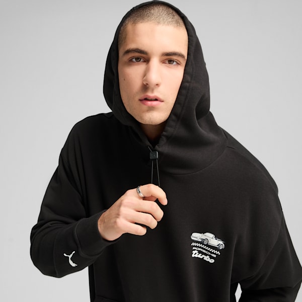 Sudadera con capucha Porsche Legacy para hombre, PUMA Black, extralarge
