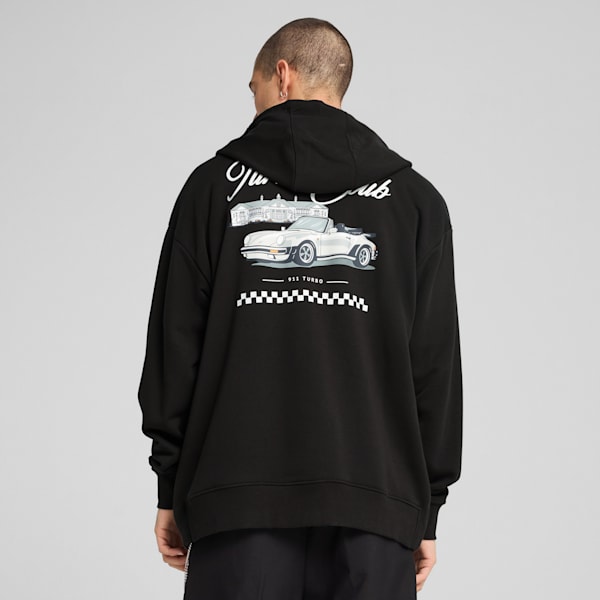 Sudadera con capucha Porsche Legacy para hombre, PUMA Black, extralarge
