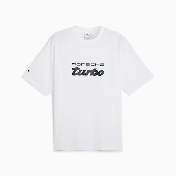 Porsche Legacy Men's Oversized Motorsport Tee, PUMA White, extralarge-IND