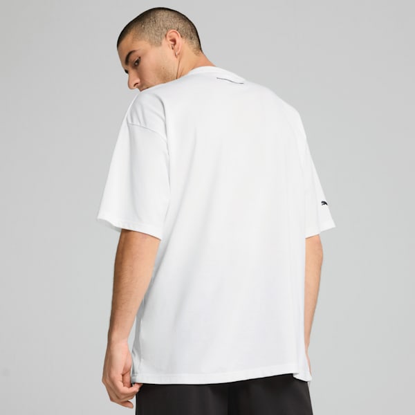 Porsche Legacy Men's Oversized Motorsport Tee, PUMA White, extralarge-IND