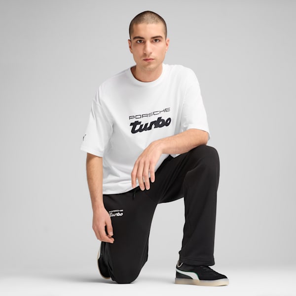 Porsche Legacy Men's Oversized Motorsport Tee, PUMA White, extralarge-IND
