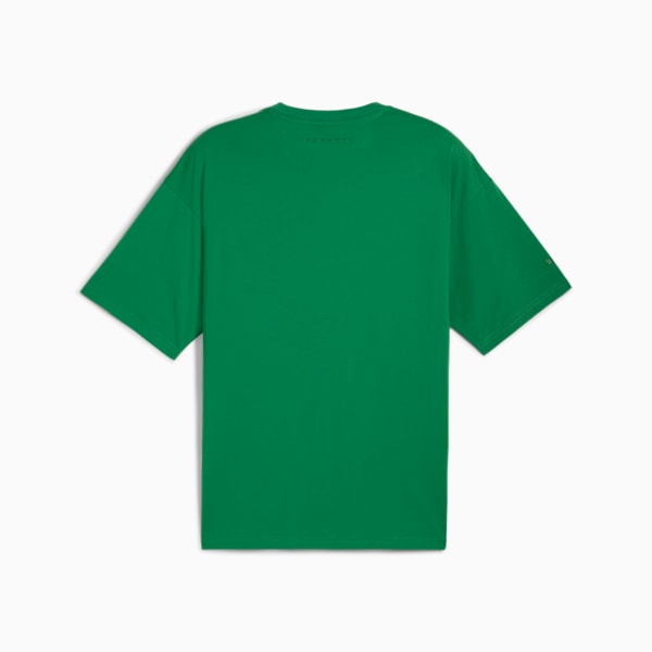 Porsche Legacy Men's Oversized Motorsport Tee, Archive Green, extralarge-IND