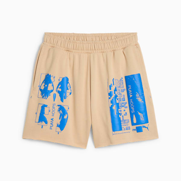 Ancient Roars Terry Relaxed Fit Basketball Shorts, Light Sand, extralarge-IND