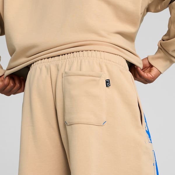 Ancient Roars Terry Relaxed Fit Basketball Shorts, Light Sand, extralarge-IND