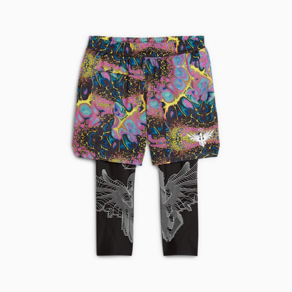 PUMA x LAMELO BALL Alien Skin 2-in-1 Men's Basketball Tights, PUMA Black, extralarge