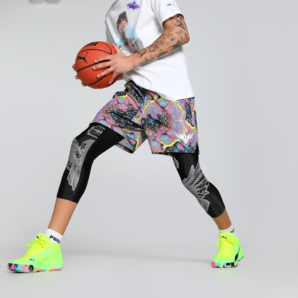 Melo Alien Skins 2-in-1 Men's Oversized Basketball Tights, PUMA Black, extralarge-IND