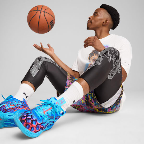PUMA x LAMELO BALL Alien Skin 2-in-1 Men's Basketball Tights, PUMA Black, extralarge