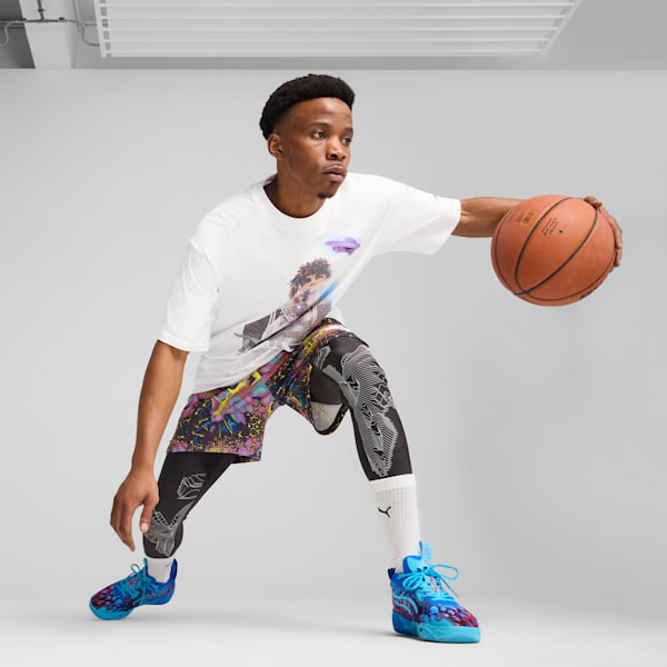 PUMA x LAMELO BALL Alien Skin 2-in-1 Men's Basketball Tights, PUMA Black, extralarge