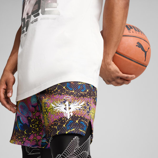 PUMA x LAMELO BALL Alien Skin 2-in-1 Men's Basketball Tights, PUMA Black, extralarge