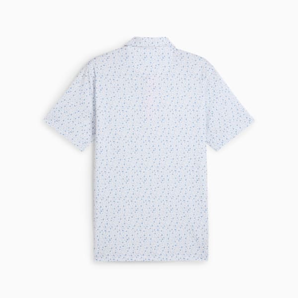 メンズ ゴルフ PUMA x ARNOLD PALMER ティータイム 半袖 ポロシャツ, White Glow-Zen Blue, extralarge-JPN