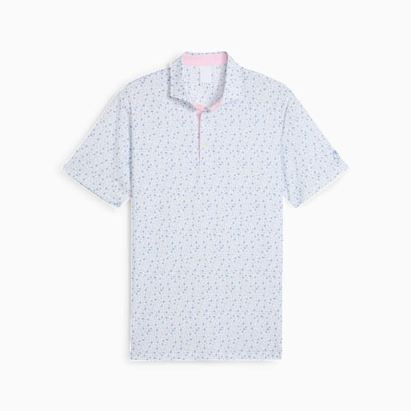 PUMA x ARNOLD PALMER Tea Time Golf Polo Men, White Glow-Zen Blue, extralarge-GBR