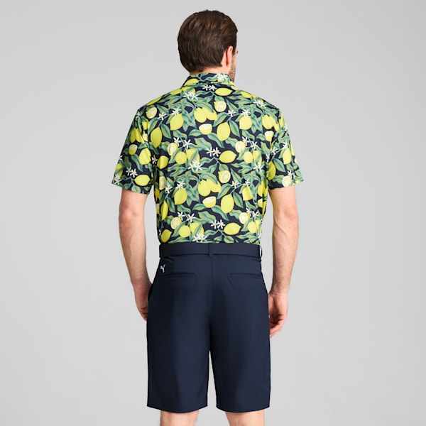 メンズ ゴルフ PUMA x ARNOLD PALMER レモン ブランチ 半袖 ポロシャツ, Deep Navy, extralarge-JPN