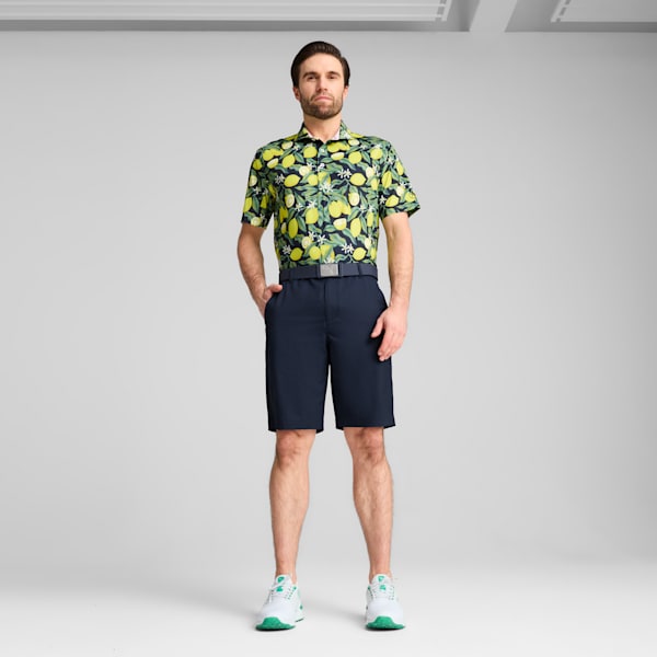 メンズ ゴルフ PUMA x ARNOLD PALMER レモン ブランチ 半袖 ポロシャツ, Deep Navy, extralarge-JPN