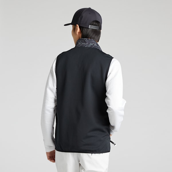 メンズ ゴルフ ストレッチAOP ウーブン フルジップ スウェット ベスト, PUMA Black, extralarge-JPN