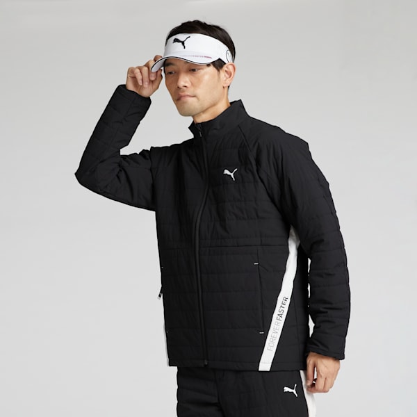メンズ ゴルフ PF ストレッチ テーパード ライン カット PA ジャケット, PUMA Black, extralarge-JPN