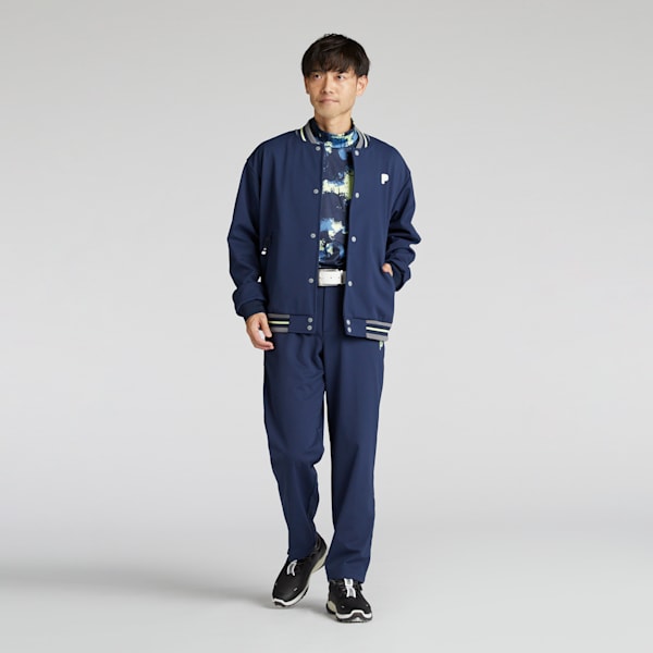 メンズ ゴルフ PC ストレッチ ウィンド ボンバー ジャケット, Deep Navy, extralarge-JPN
