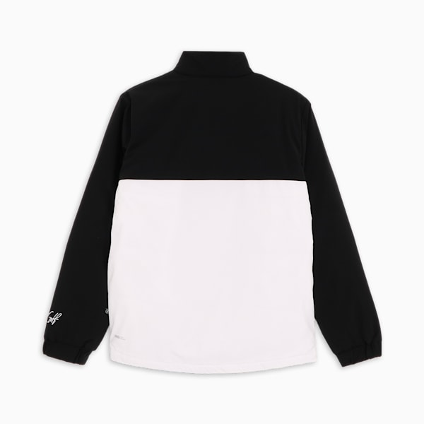 メンズ ゴルフ ストレッチ タフタ カラー ブロック フルジップ ジャケット, PUMA Black-White Glow, extralarge-JPN