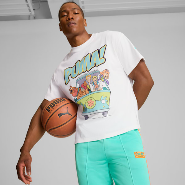 Playera para hombre PUMA HOOPS x SCOOBY DOO, PUMA White, extralarge