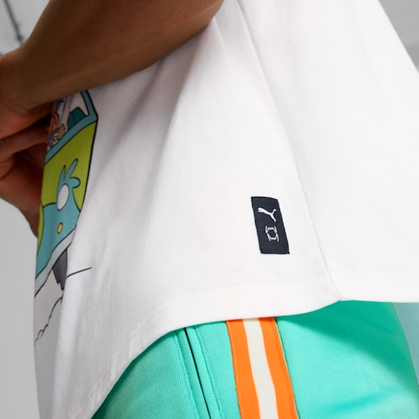 Playera para hombre PUMA HOOPS x SCOOBY DOO, PUMA White, extralarge