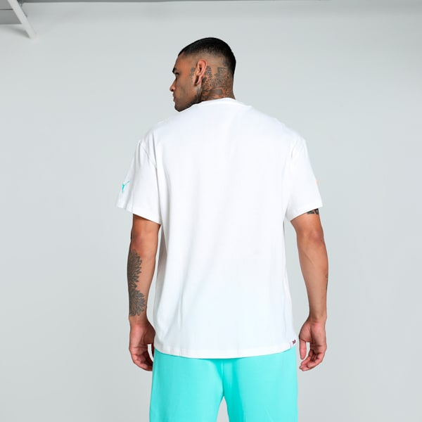 HOOPS x SCOOBY DOO Men's Oversized Fit Basketball Tee, PUMA White, extralarge-IND