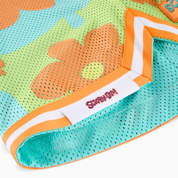 Short PUMA HOOPS x SCOOBY DOO Homme, Aquatic-Lime Smash-AOP, extralarge