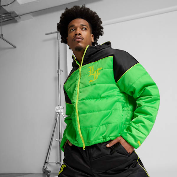 PUMA x LAMELO BALL LaFrancé Assist Men's Jacket, PUMA Green-Puma Black, extralarge