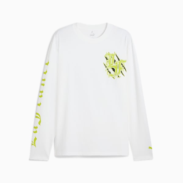 Camiseta de manga larga PUMA x LAMELO BALL LaFrancé Assist para hombre, PUMA White, extralarge