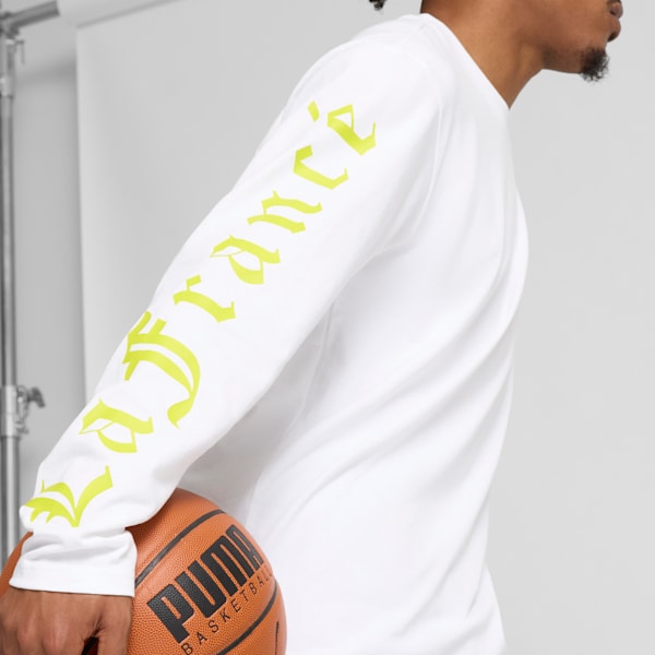 PUMA x LAMELO BALL LaFrancé Assist Men's Long Sleeve Tee, PUMA White, extralarge