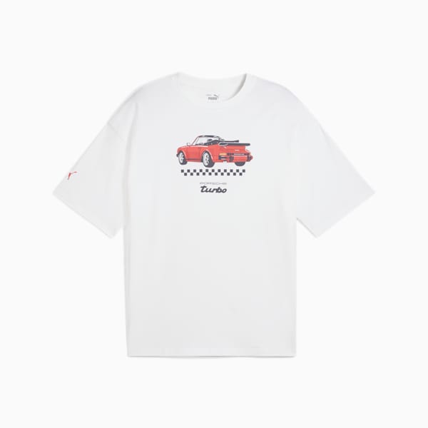 Porsche Legacy Men's Graphic Tee 3, PUMA White, extralarge