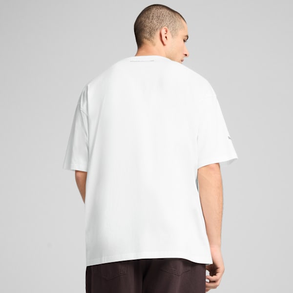 Porsche Legacy Graphic Men's Relaxed Fit Motorsport Tee, PUMA White, extralarge-IND
