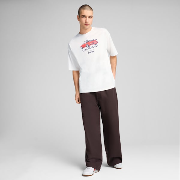 Porsche Legacy Graphic Men's Relaxed Fit Motorsport Tee, PUMA White, extralarge-IND