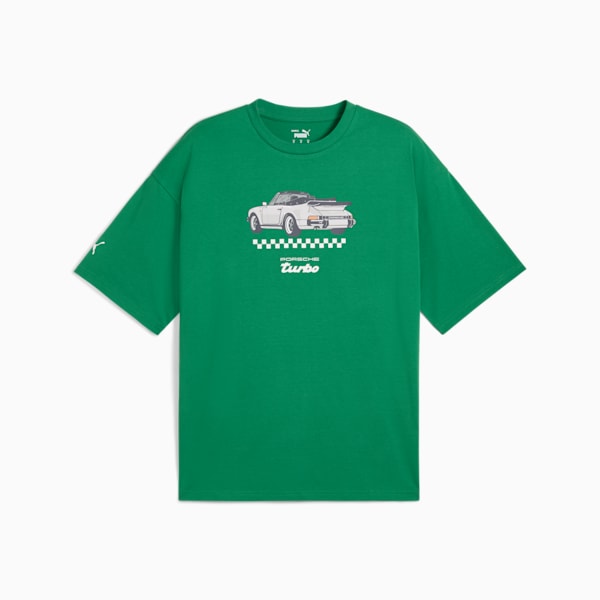 Porsche Legacy Men's Graphic Tee 3, Archive Green, extralarge