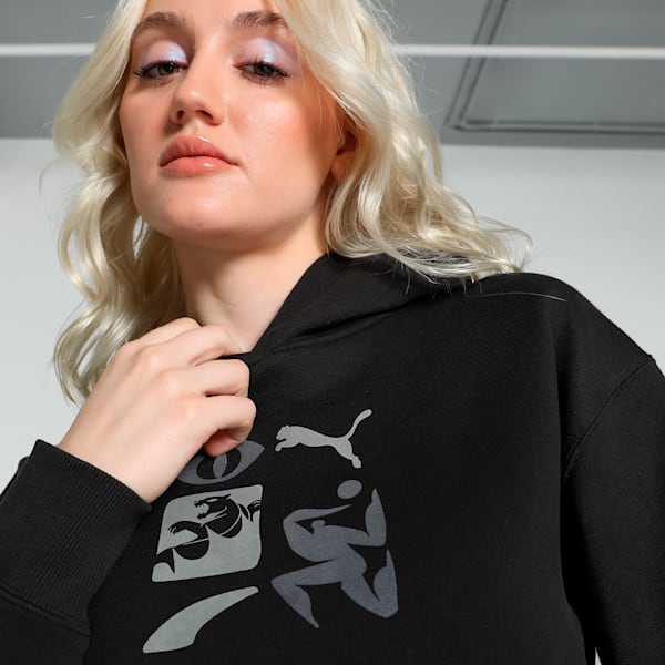 CLASSICS Artisanal Women's Relaxed Fit Hoodie, PUMA Black, extralarge-IND