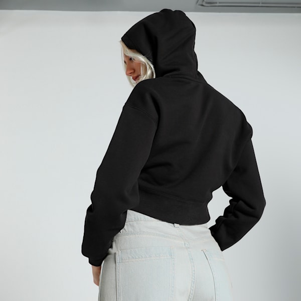 CLASSICS Artisanal Women's Relaxed Fit Hoodie, PUMA Black, extralarge-IND