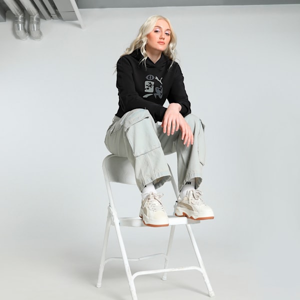 CLASSICS Artisanal Women's Relaxed Fit Hoodie, PUMA Black, extralarge-IND