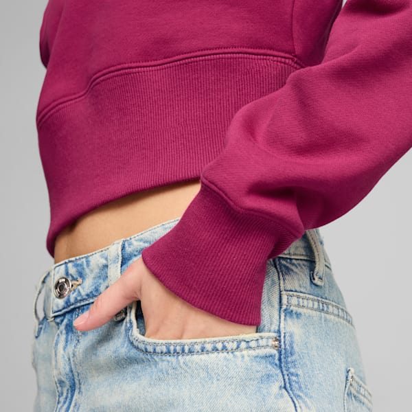CLASSICS Artisanal Women's Relaxed Fit Hoodie, Magenta Gleam, extralarge-IND