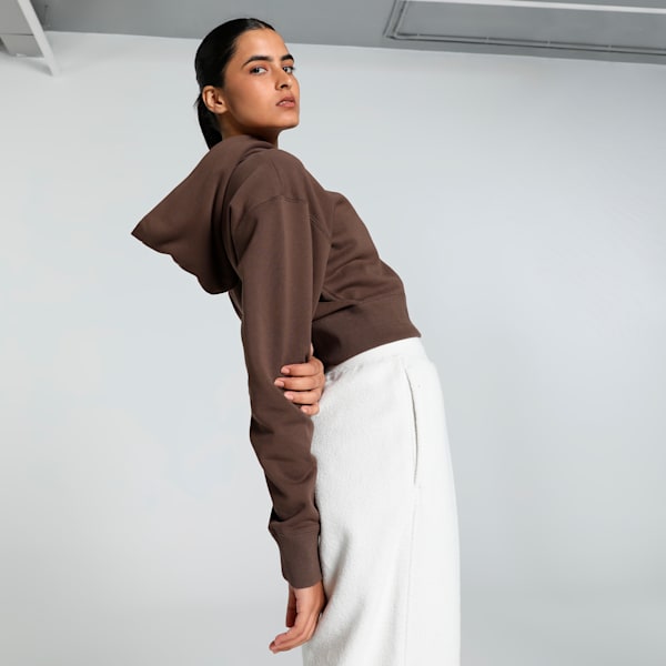 CLASSICS Artisanal Women's Relaxed Fit Hoodie, Espresso Brown, extralarge-IND