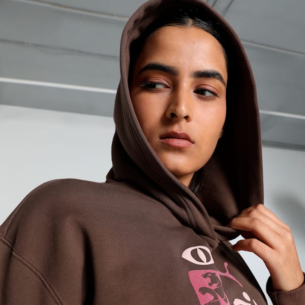 CLASSICS Artisanal Women's Relaxed Fit Hoodie, Espresso Brown, extralarge-IND