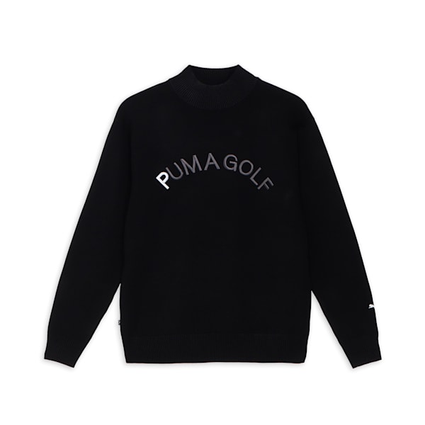 メンズ ゴルフ PC タートルネック CB ニット セーター, PUMA Black, extralarge-JPN