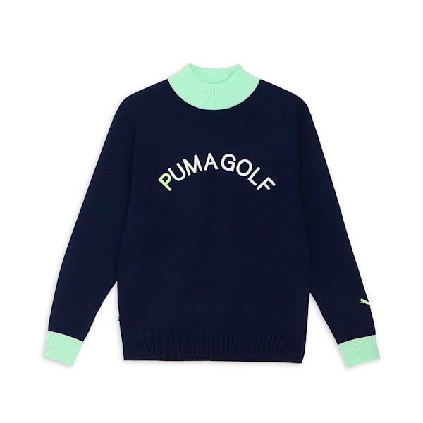 メンズ ゴルフ PC タートルネック CB ニット セーター, Deep Navy, extralarge-JPN