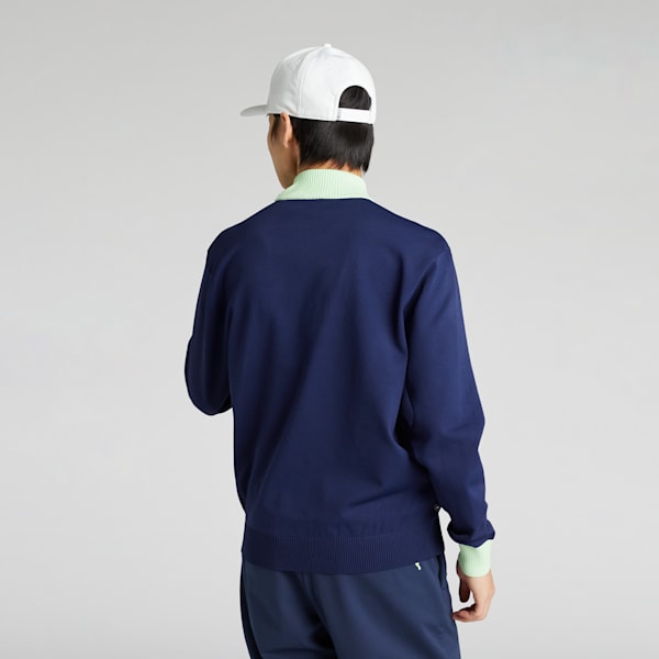 メンズ ゴルフ PC タートルネック CB ニット セーター, Deep Navy, extralarge-JPN
