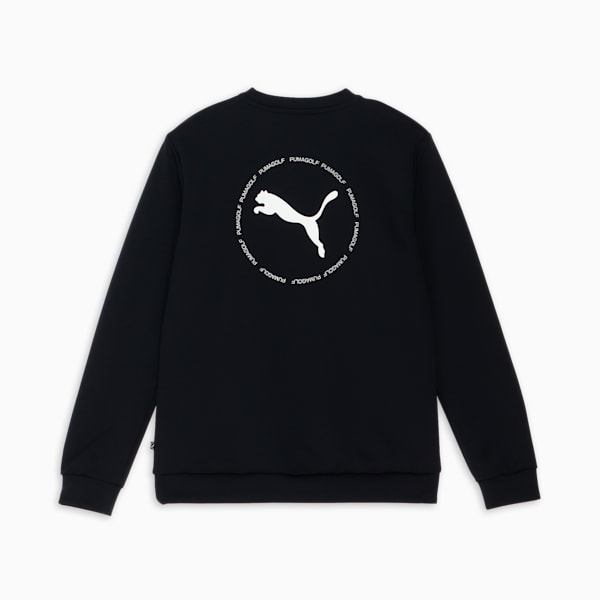 メンズ ゴルフ サークルキャット ダブルニット クルー ネック トップス, PUMA Black, extralarge-JPN