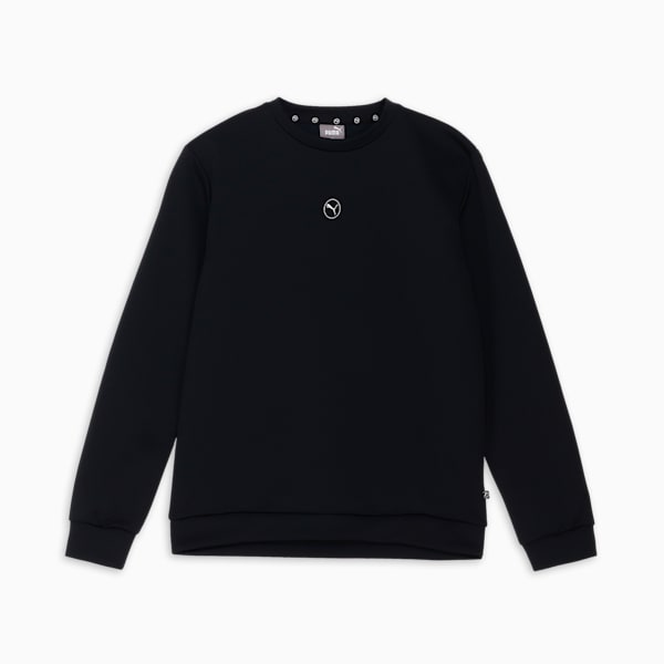 メンズ ゴルフ サークルキャット ダブルニット クルー ネック トップス, PUMA Black, extralarge-JPN