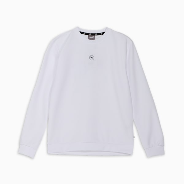 メンズ ゴルフ サークルキャット ダブルニット クルー ネック トップス, White Glow, extralarge-JPN