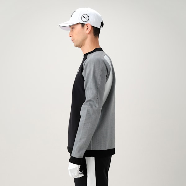 メンズ ゴルフ PF パフォーマンス リブ コンビ クルースウェット, PUMA Black, extralarge-JPN